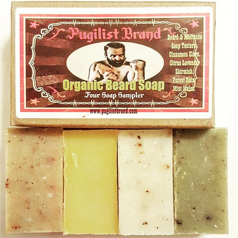 Organic Beard Soap - Four Soap Sampler