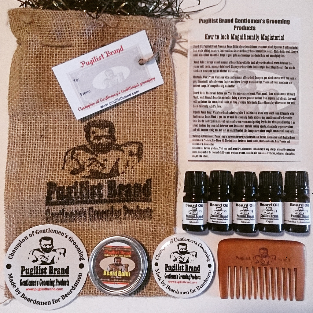 Beardsman's EDC Kit - Pugilist Brand - Beard Care, Mustache Wax & Gentlemen's Grooming Products - 1
