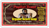Organic Beard Soap - Four Soap Sampler - Pugilist Brand - Beard Care, Mustache Wax & Gentlemen's Grooming Products - 5